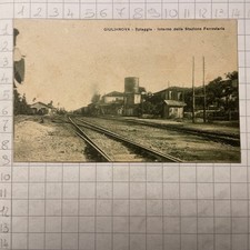 Cartolina Postale- Treno -  Interno Della Stazione Giulianova Spiaggia Teramo