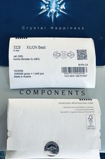 Swarovski 5328 4mm Jet AB 2X confezione sigillata 1440 pezzi