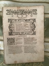 10 pagine e incisione Gerusalemme Liberata del 1590 RARE + Cartoline d’epoca OM.