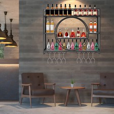 Metal Wine Rack Wall Mounted