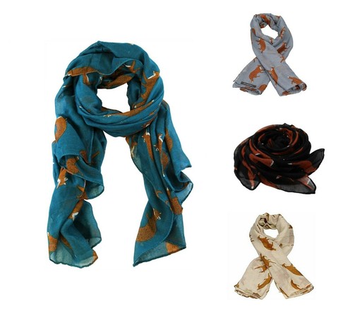 Sciarpa donna stampa - , volpe
