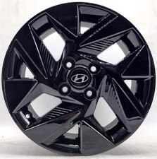 4 cerchi lega hyundai i10 i20 r15 nero lucido lt005714