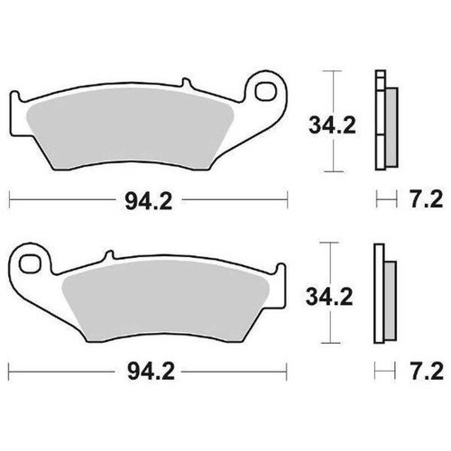 Pastiglie freno sbs 694cs - pastiglie, per