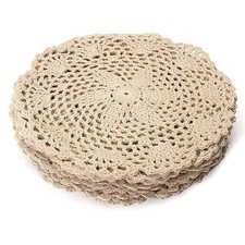 12Pcs  In Cotone Vintage Tondi