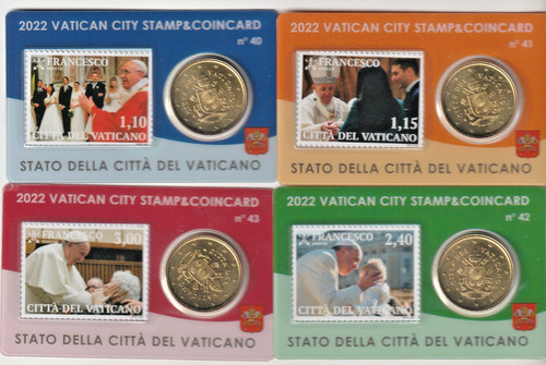 Vaticano 2022 stamp coin - -,
