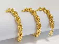 Collana catena corda cava oro