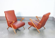 ⚜️ COPPIA POLTRONE DESIGN ITALIA EPOCA 1950S VINTAGE ARMCHAIR MID CENTURY