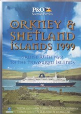 brochure compagnia navale crocier ORKNEY & SHETLAND ISLANDS CRUISE 1999 ship p&o