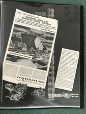 Pubblicità Caterpillar Diesel combatte la battaglia di Pelican Rapids in Alaska seconda guerra mondiale