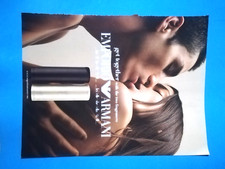 RITAGLIO DI GIORNALE PUBBLICITA' EMPORIO ARMANI PROFUMO DA COLLEZIONE - (141)