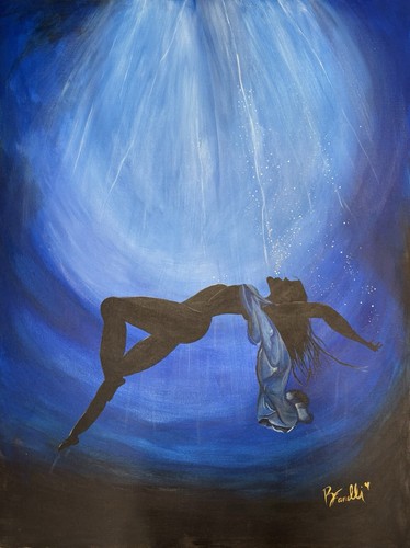 Silhouette blu originale - , 30x40