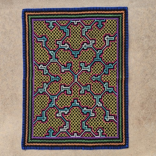 Shipibo conibo art panno - shipibo,