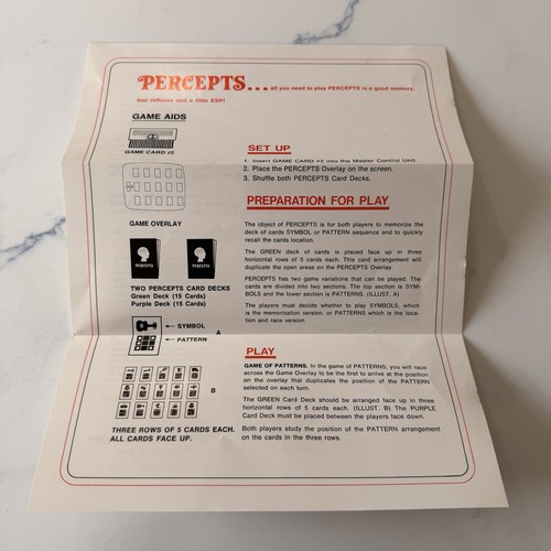 Magnavox odyssey 1972 percepts - 1972,