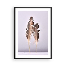 Poster 50x70cm Due piume lilla