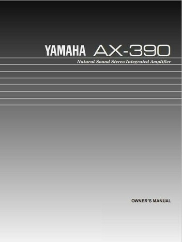 Yamaha 390 amplificatore - yamaha,