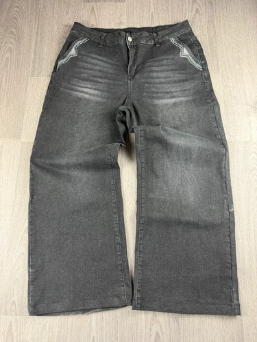 Jeans larghi vintage y2k neri - larghi,
