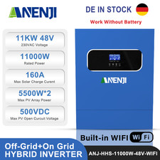 11000W 48V Inverter Solare Ibrido On-Grid Off-Grid 2*MPPT 160A 500V Support WIFI