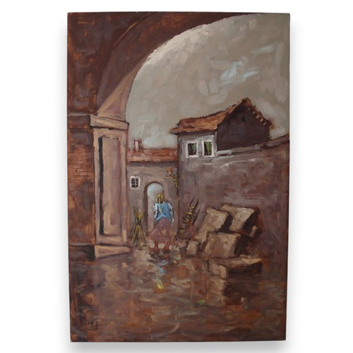 Quadro olio tela - su, firmato