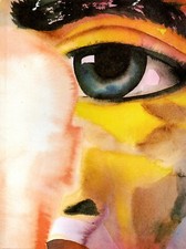 FRANCESCO CLEMENTE Selfportrait watercolours and pantheon - Catalogo Mostra RARO