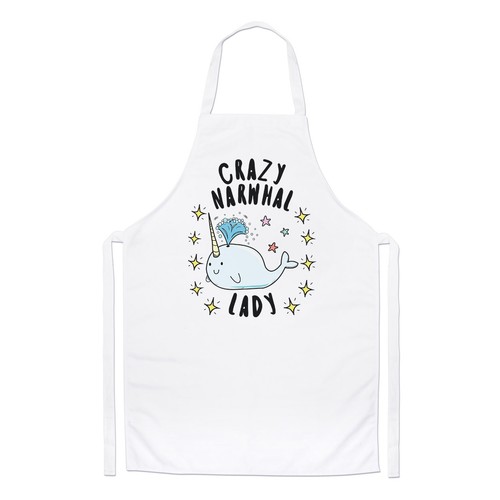 Grembiule chef crazy narwhal - crazy,