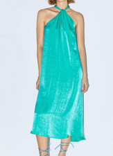 ZARA Abito lungo turchese