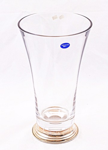 Vaso cristallo liscio con - in,