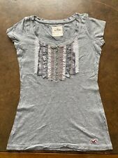 HOLLISTER+++T SHIRT+++GRIGIO+++TG XS +++ORIGINALE100%+++ REUSE+++