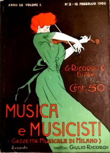 1903 - Rivista d'epoca "Musica