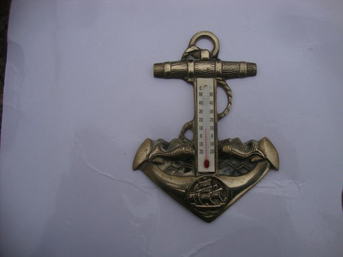 Wall mounted thermometer in - ,