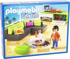 PLAYMOBIL CITY LIFE 5584 SALONE CON MOBILI DI DESIGN