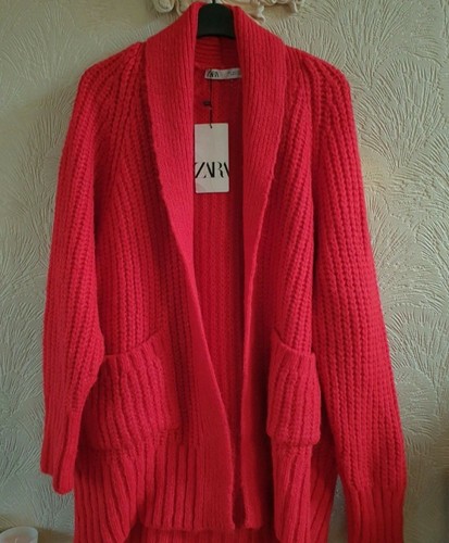 Cardigan zara rosso - cardigan,