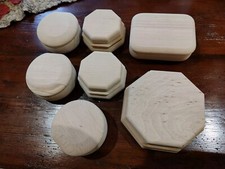 7  scatole legno Faggio