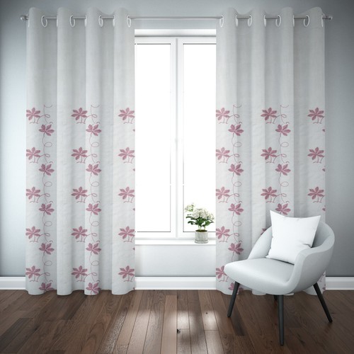 Tenda per interni con ricami - tenda,