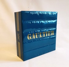 Grande scatola in cartone con coperchio di latta di Jean-Paul Gaultier