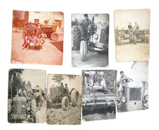 FOTO FOTOGRAFIE VECCHIE TRATTORE D'EPOCA CAMPAGNA CREMONA CASCINA AGRICOLTURA