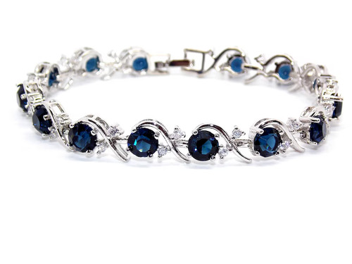 Bracciale tennis lusso zaffiro - tennis,
