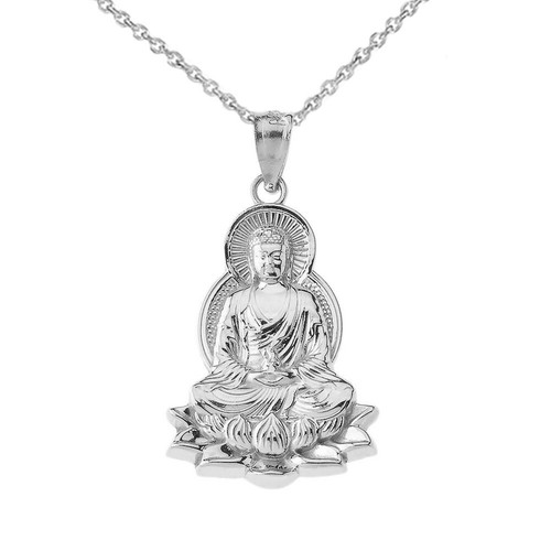 Collana con ciondolo buddha - con,