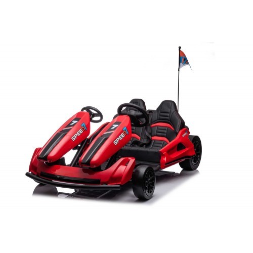 Kart auto elettrica - auto, rosso