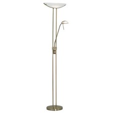 Floor 2 lights satin glass