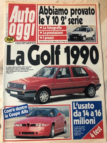 Rivista auto oggi 1989 114 - rivista,
