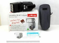 Olympus Digital Metz Flash 58 AF-1. Imballato + Borsa e Documenti Immacolato