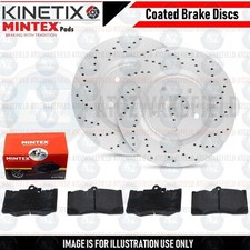 Per Alfa Romeo 147 156 Gta Gtv 3.2 Dischi Freno Forati Mintex 305Mm