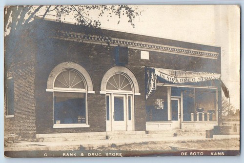 C1910 bank drug store - bank,