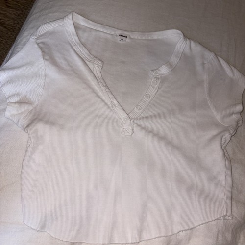 Top ritagliato bianco - , a