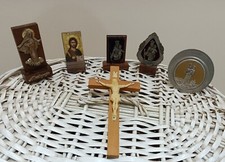 Grande lotto di antichi oggetti religiosi