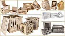 Scatole legno casse bianche - scatole,