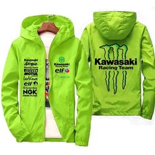 Giacca Kawasaki Monster – Look Aggressivo e Spirito Racing VERDE  NERO