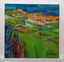 Paesaggio Astratto Quadro Olio