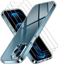 COQUE pour iPhone 13 14 12 11 PRO MAX X XR XS 7 8 TRANSPARENT + 2 VERRE TREMPE