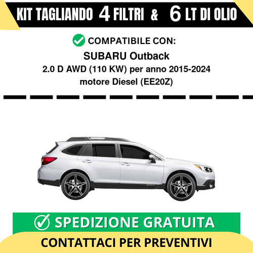 Tagliando per subaru outback - per,
